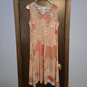 Christopher & Banks Sleeveless Patchwork Dress - Multicolor NWT